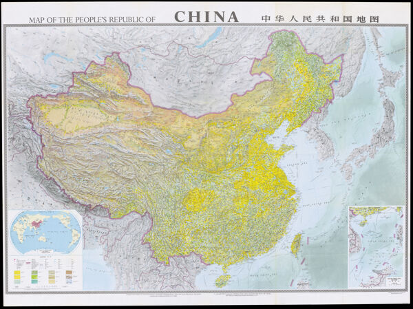 Map of the People's Republic of China = [Zhonghua Renmin Gongheguo di tu]