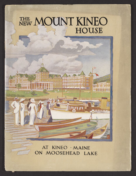 The new Mount Kineo house and annex at Kineo, Maine, on Moosehead Lake