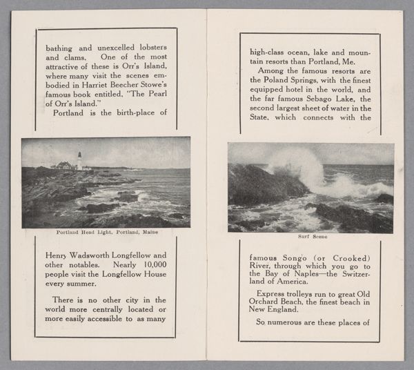 Portland Head Light, Portland, Maine/ Surf Scene