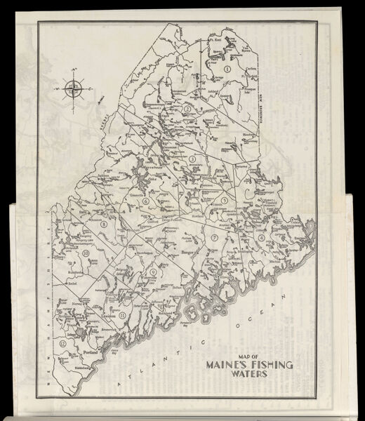 Map of Maine's Fishing Waters