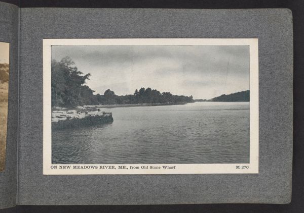 On New Meadows River, ME., from Old Stone Wharf