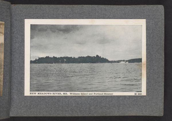 New Meadows River, ME., Williams Island and Portland Steamer