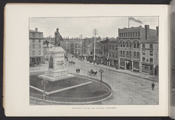 Monument Square and Soldiers' Monument.