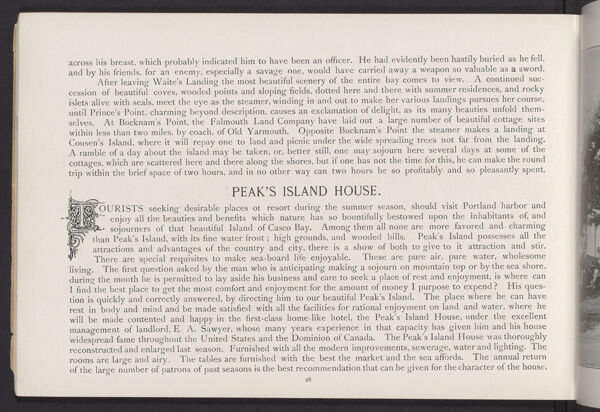 Peak's Island House.