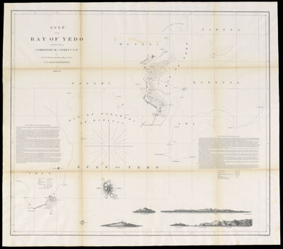 Gulf and Bay of Yedo surveyed by order of Commodore M.C. Perry, U.S.N. by Lieut. W. L. Maury and other officers of the U.S. Japan Expedition in 1853-54.