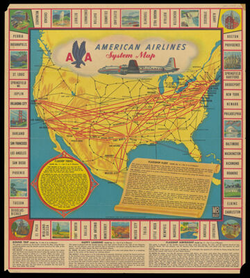 American Airlines system map