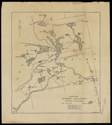 Section map Penobscot Lake and vicinity Somerset County, Maine
