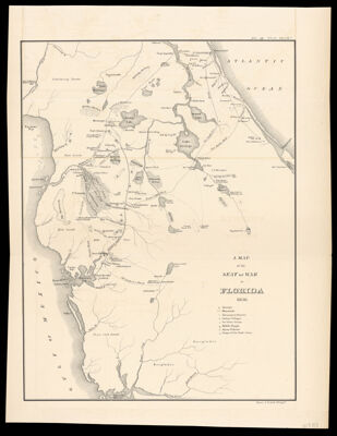 A Map of the seat of war in Florida