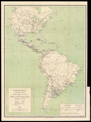 Intercontinental railway map