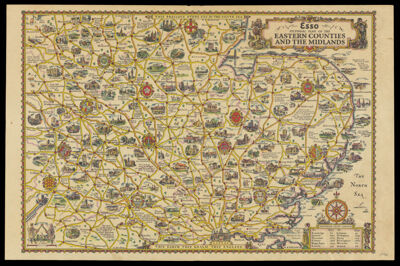 Esso Pictorial Plan of the Eastern Counties and the Midlands