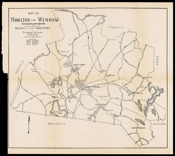 Map of Hamilton and Wenham