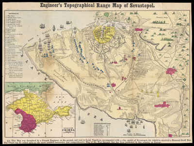 Engineer's Topographical Range Map of Sevastopol