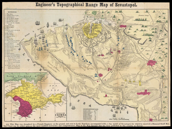 Engineer's Topographical Range Map of Sevastopol