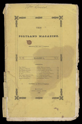 Portland Magazine. Vol. 1, No. 6. March 1, 1835. Pages 161 - 192.