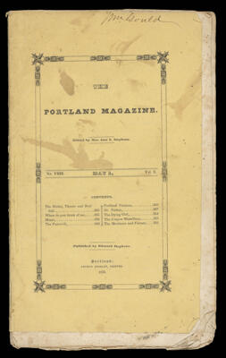 Portland Magazine. Vol. 1, No. 8. May 1, 1835. Pages 225 - 256.