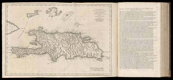 The Island of Hispaniola called by the French St. Domingo. Subject to France & Spain.