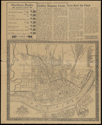 Map of Cincinnati, Newport and Covington