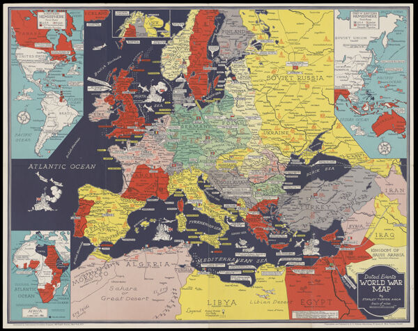 Dated events world war map.