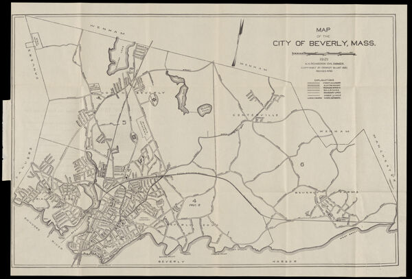 Map of the city of Beverly, Mass.