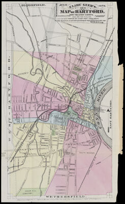 Elihu Geer's new map of Hartford : from the latest surveys