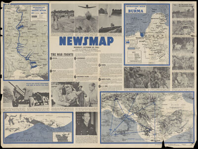 Newsmap, vol. 2, no. 27, Monday, Oct. 25, 1943 / Target Berlin