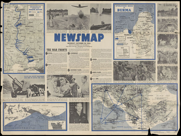 Newsmap, vol. 2, no. 27, Monday, Oct. 25, 1943 / Target Berlin
