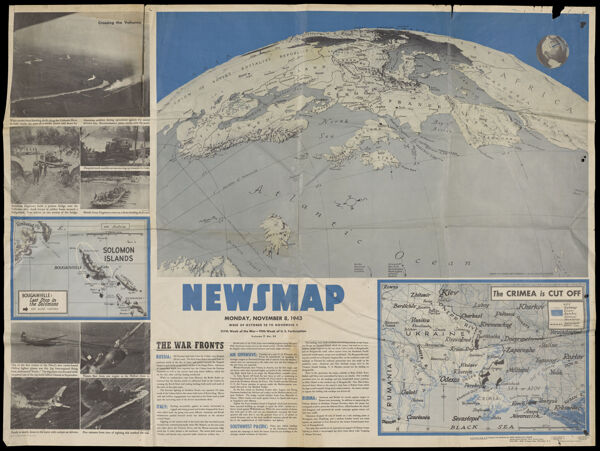 Newsmap, vol. 2, no. 29, Monday, Nov. 8, 1943 / This is Ann . . . she drinks blood!