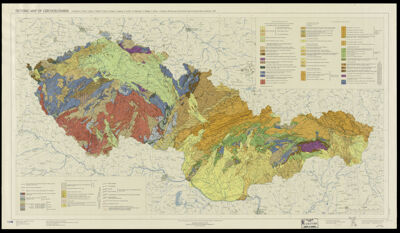 Tectonic map of Czechoslovakia