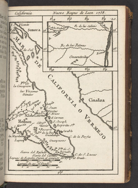 California Nuevo Reyno de Leon 1758