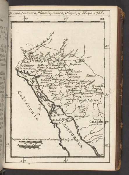 Nueva Navarra, Pimeria, Sonora, Hiaqui, y Mayo 1758