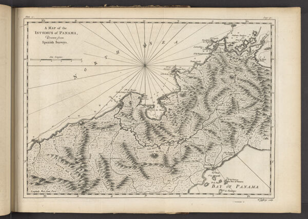 A Map of the Isthmus of Panama, Drawn from Spanish Surveys.