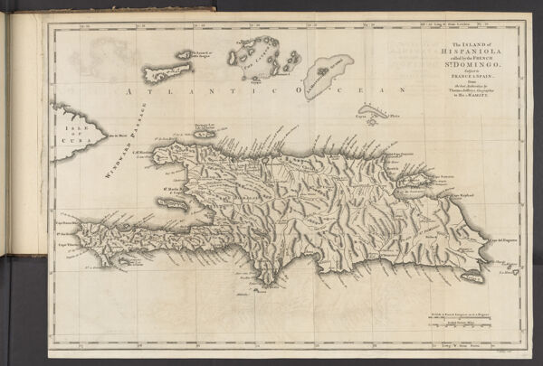 The Island of Hispaniola called by the French St. Domingo. Subject to France & Spain. from the best Authorities by Thomas Jefferys. Geographer to His Majesty.