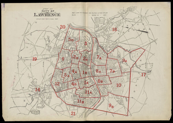 Street Map of the City of Lawrence