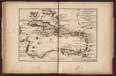 Les Isles de L'Amerique Connues Sous le Nom D'Antilles, ou Sont les Isles de Cuba, St. Domigue et Jamaique les Lucayes, les Caribes, et celles du Vent. Par N. de Fer