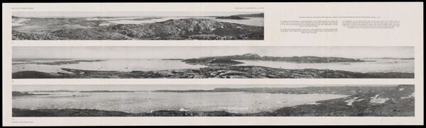 Plate 11: Panoramas taken from a high hill