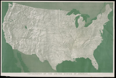 Topography of the United States of America