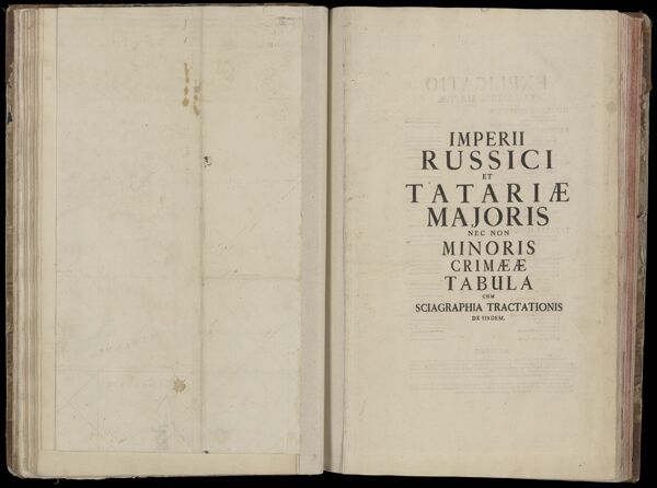 Imperii Russici et Tatariae Majoris nec non Minoris Crimaeae tabula cum sciagraphia tractationis de iis dem.