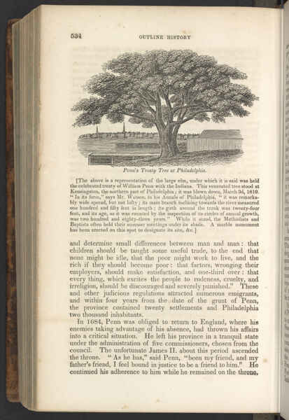 Penn's Treaty Tree at Philadelphia
