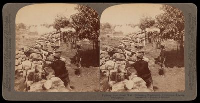 Fighting from Stone Wall Defenses—Washington Volunteers—Taguig, Philippines