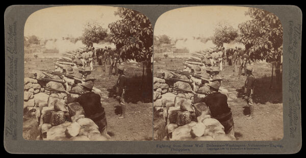 Fighting from Stone Wall Defenses—Washington Volunteers—Taguig, Philippines