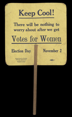 Keep Cool! There will be nothing to worry about after we get votes for women: Election Day November 2
