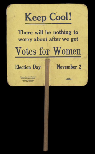 Keep Cool! There will be nothing to worry about after we get votes for women: Election Day November 2