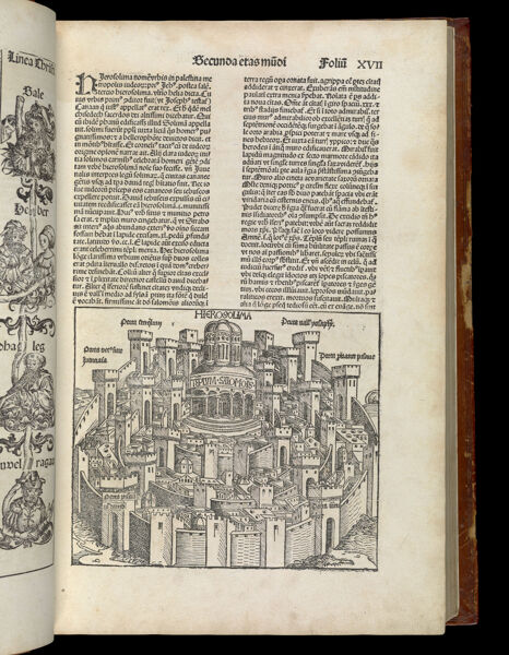 [The Second Age of the World - Folio XVII recto] Hierosolima [Jerusalem]