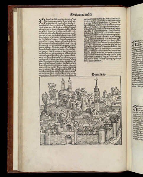 [The Third Age of the World - Folio XXIII verso] Damascus
