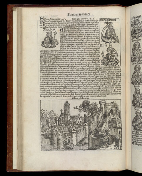 [The Third Age of the World - Folio XXVII verso] Athene vel Minerua [Athens]