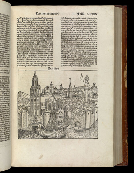[The Third Age of the World - Folio XXXIX recto] Parisius [Paris]
