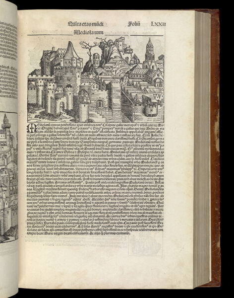 [The Fifth Age of the World - Folio LXXII recto] Mediolanum [Milan]