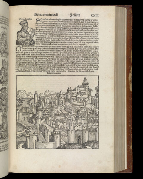 [The Sixth Age of the World - Folio CXIII recto] Tiburtina civitas [Tivoli]