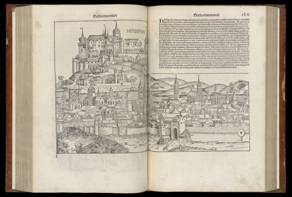 [The Sixth Age of the World - Folio CLIX verso and CLX recto] Herbipolis [Wurtzburg]