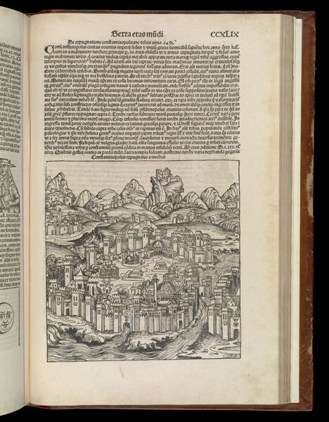 [The Sixth Age of the World - Folio CCXLIX recto] Constantinopolis expugnatio a turchis [Siege of Constantinople by the Turks]